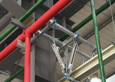 新青该抗震支架的整体式支吊架结构协调性好